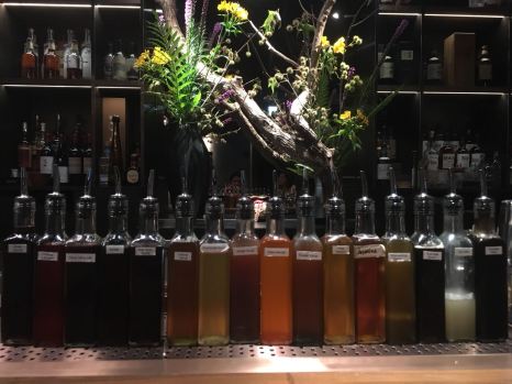 Simple Syrups and juices at BAR MOOD